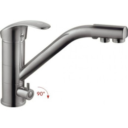 Смеситель для кухни Haiba HB4321-5, сатин - фото 