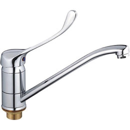 Смеситель для кухни с локтевой (хирургической) ручкой Haiba HB4954 - фото 