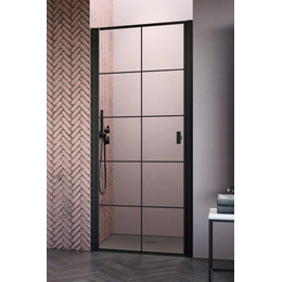 Душевая дверь Radaway Nes 8 Black DWJ I Factory 70 см 10076070-54-55L (стекло 8 мм), черный/прозрачное - фото 