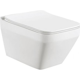 Унитаз подвесной безободковый Sole Still с крышкой микролифт - фото 