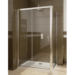 Душевое ограждение Radaway Premium Plus DWJ+S 150х75 см, хром/прозрачное - фото 