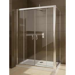 Душевое ограждение Radaway Premium Plus DWD+S 160х90 см, хром/прозрачное - фото 