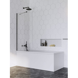 Шторка для ванны Radaway Idea Black PNJ II 70 см 10001070-54-01, черный/прозрачное - фото 