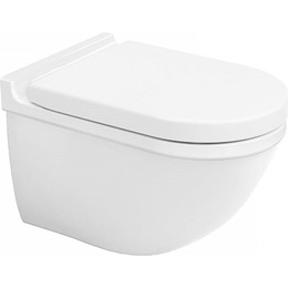 Унитаз подвесной Duravit Starck 3 Rimless 45270900A1 с крышкой микролифт - фото 