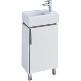 Тумба напольная с раковиной Акватон Бэлла 44 см 1A2215K1BBAZ0, белый/дуб джарра - фото 