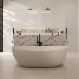 Ванна акриловая Abber AB9237 172x103 см - фото 