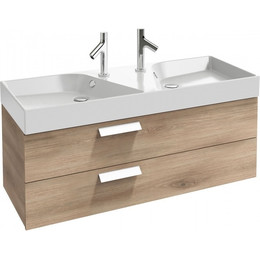 Тумба подвесная с раковиной Jacob Delafon Rythmik 120 см EB1305-E10, квебекский дуб - фото 