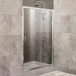 Душевая дверь BelBagno 120 см UNIQUE-BF-1-120/135-C-Cr, хром/прозрачное - фото 