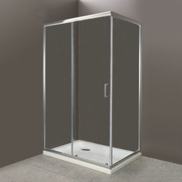 Душевое ограждение BelBagno 110х80 см UNO-AH-1-110/80-C-Cr, хром/прозрачное - фото 