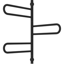 Полотенцесушитель электрический Сунержа Парео 4.0-3С П6 770х530 мм 31-0823-0773, чёрный матовый - фото 