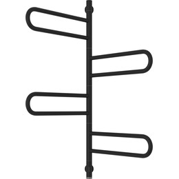 Полотенцесушитель электрический Сунержа Парео 4.0-4С П8 980х530 мм 31-0823-0978, чёрный матовый - фото 