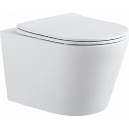 Унитаз подвесной Aquanet Rimless Atago 2.0 W LX-1905 243549 с тонкой крышкой микролифт - фото 