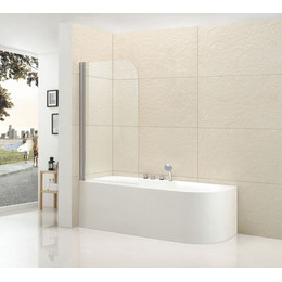 Шторка для ванны Cezares 80 см ECO-O-V-1-80/140-C-Cr, хром/прозрачное - фото 