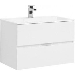 Тумба подвесная с раковиной Aquanet Алвита 80 см 235339, белый - фото 