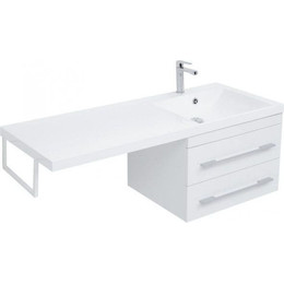 Тумба подвесная с раковиной-столешницей Aquanet Нота 120 см 171483 R, белый - фото 