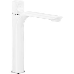 Смеситель для раковины высокий E.C.A. Myra 104108984EX, белый - фото 