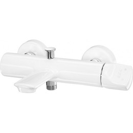 Смеситель для ванны E.C.A. Myra 104102470EX, белый - фото 