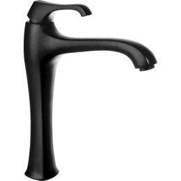 Смеситель для раковины высокий Emmevi Ares NEO76006, черный - фото 
