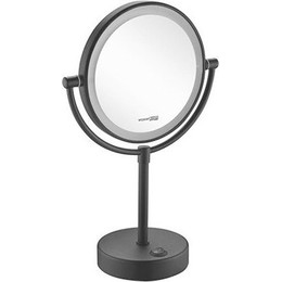 Зеркало косметическое настольное WasserKraft K-1005BLACK, цвет чёрный - фото 