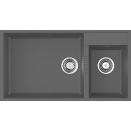 Кухонная мойка Omoikiri Tedori 85-2-U BL 4993940, чёрный, Цвет производителя: чёрный - фото 