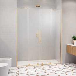 Душевая дверь Radaway Furo Gold DWD 150 см 10108413-09-01 (стекло 8 мм), золото/прозрачное - фото 