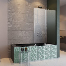 Шторка для ванны Radaway Furo PND II 110 см 10109588-01-01R (стекло 8 мм), хром/прозрачное - фото 