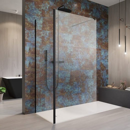 Душевое ограждение Radaway Modo New Black IV 140х100 см (стекло 8 мм), черный/прозрачное - фото 