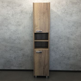 Пенал напольный Comforty Марио 40 см, дуб тёмный - фото 