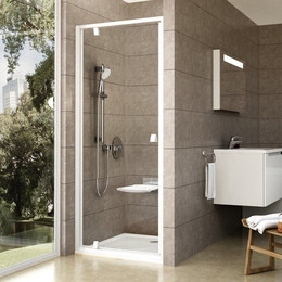 Душевая дверь Ravak Pivot PDOP1 80 см 03G40101Z1 белый/прозрачное - фото 
