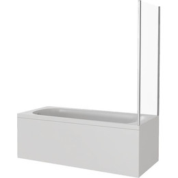 Торцевая шторка для ванны Bas Screen SP-80-C-CH 800х1400 мм, хром/прозрачное - фото 