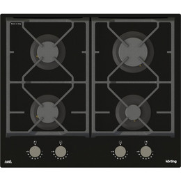 Газовая варочная поверхность Korting HGG 6985 CN FLC (чёрное стекло) - фото 