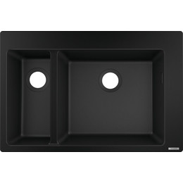 Кухонная мойка Hansgrohe S51 S510-F635 43315170, чёрный графит - фото 