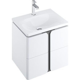 Тумба подвесная с раковиной Ravak Balance 500 X000001365, белый/графит - фото 