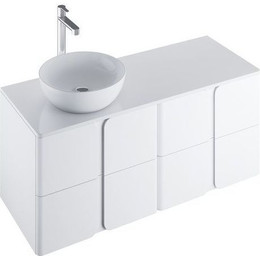 Тумбы подвесные со столешницей Ravak Balance 1200 X000001366 (2 тумбы SD Balance 600), белый - фото 