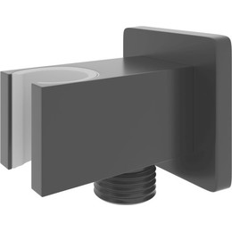 Шланговое подсоединение с держателем WasserKraft A222, черный - фото 