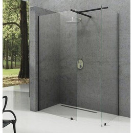 Душевое ограждение Ravak Walk-In Wall+Walk-In Wall 100х80 см (стекло 8 мм), чёрный/прозрачное - фото 