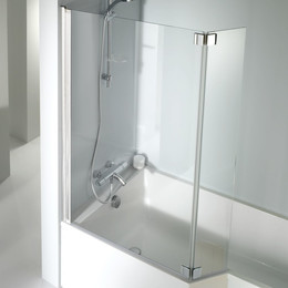 Шторка для ванны Jacob Delafon Bain-Douche Neo 111,5 см E4930-GA, хром/прозрачное - фото 