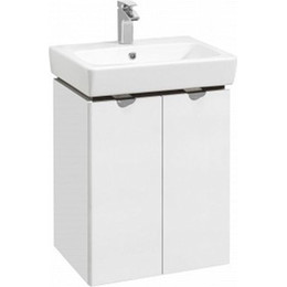 Тумба подвесная с раковиной Акватон Скай 55 см 1A2381K1SY010 - фото 