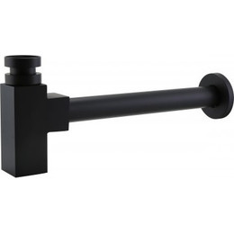 Сифон для умывальника BelBagno BB-SMQ2-NERO, черный - фото 