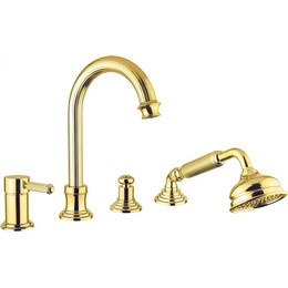 Смеситель для ванны Cezares OLIMP-BVDM-03/24-L, золото, Цвет производителя: золото - фото 