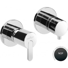 Смеситель для ванны Cezares LEAF-VDIM3-NOP, черный матовый, Цвет производителя: чёрный матовый - фото 