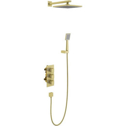 Душевая система для душа с термостатом Timo Tetra-Thermo SX-0179/17SM, золото матовое - фото 