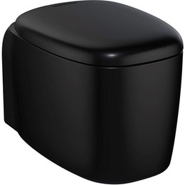 Унитаз подвесной Vitra Plural Rim-Ex 7830B483-0075, черный матовый, Цвет производителя: чёрный матовый - фото 