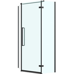 Душевое ограждение Abber Ewiges Wasser 90х90 см AG05090B, черный/прозрачное - фото 