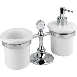 Дозатор для жидкого мыла со стаканом Cezares Olimp OLIMP-TDT-01-Sw - фото 