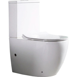 Унитаз-компакт CeramaLux NS-2176 с крышкой микролифт, Цвет производителя: белый - фото 