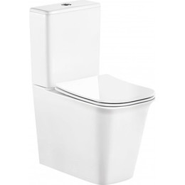 Унитаз-компакт CeramaLux Rimless 1222A с крышкой микролифт (арматура Geberit) - фото 