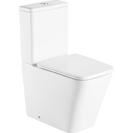 Унитаз-компакт CeramaLux Rimless 2171 с крышкой микролифт, Цвет производителя: белый - фото 