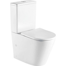 Унитаз-компакт CeramaLux Rimless 2179 с крышкой микролифт (арматура Geberit), Цвет производителя: белый - фото 