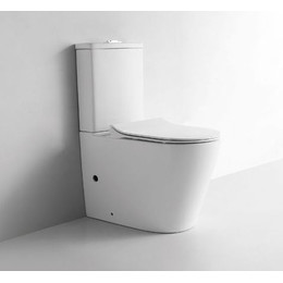 Унитаз-компакт CeramaLux Rimless NS-2178 с крышкой микролифт (арматура Geberit) - фото 